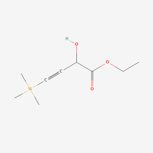 66697-09-4 Ethyl 2-hydroxy-4-(trimethylsilyl)but-3-ynoate chemical structure