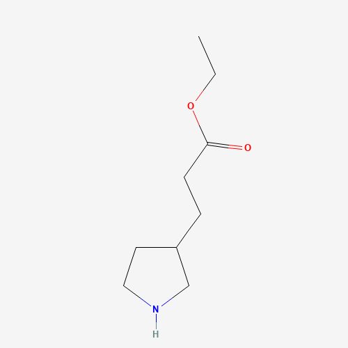 748797-09-3 Ethyl 3-(3-pyrrolidinyl)propanoate chemical structure