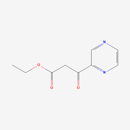 62124-77-0 ethyl 3-oxo-3-(pyrazin-2-yl)propanoate chemical structure