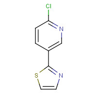 760193-03-1 pyridine, 2-chloro-5-(2-thiazolyl)- chemical structure