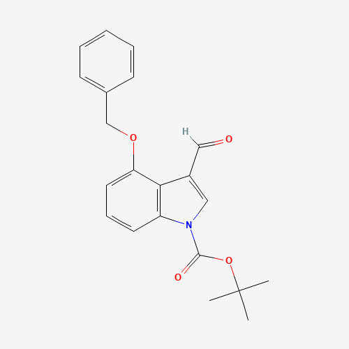 404888-01-3 tert-Butyl 4-(benzyloxy)-3-formyl-1H-indole-1-carboxylate chemical structure