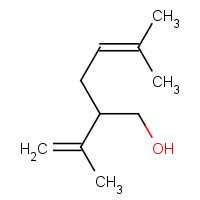 498-16-8 (-)-2-isopropenyl-5-methyl-4-hexen-1-ol chemical structure