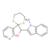 4939-28-0 (1-Methyl-1H-indol-2-yl)[2-(3-pyridinyl)-1,3-dithian-2-yl]methanol chemical structure