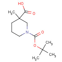 534602-47-6 1-(tert-butoxycarbonyl)-3-methylpiperidine-3-carboxylic acid chemical structure