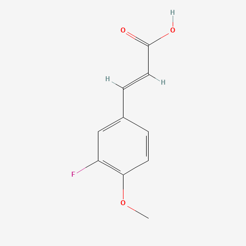 713-85-9 3-Fluoro-4-methoxycinnamic acid chemical structure