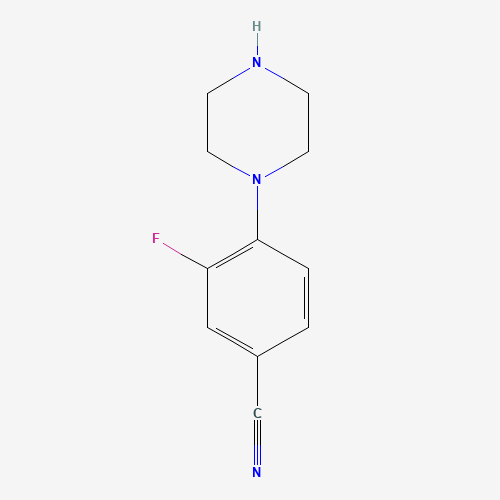182181-38-0 3-Fluoro-4-piperazin-1-yl-benzonitrile chemical structure