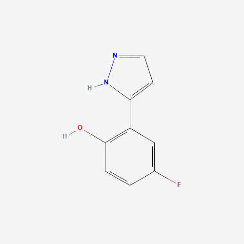 288401-64-9 4-Fluoro-2-(1H-pyrazol-3-yl)phenol chemical structure
