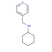 128802-98-2 4-Pyridinemethanamine, N-cyclohexyl- chemical structure