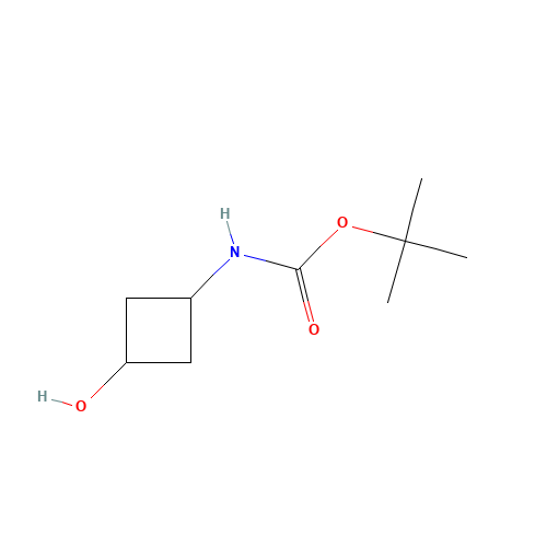 389890-43-1 Tert-butyl3-hydroxycyclobutylcarbamate chemical structure