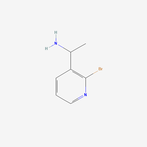 886371-17-1 1-(2-BROMO-PYRIDIN-3-YL)-ETHYLAMINE chemical structure
