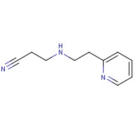 91029-16-2 3-[[2-(2-PYRIDYL)ETHYL]AMINO]PROPANENITRILE chemical structure
