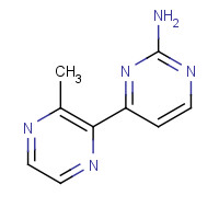 913322-75-5 4-(3-METHYLPYRAZIN-2-YL)PYRIMIDIN-2-AMINE chemical structure