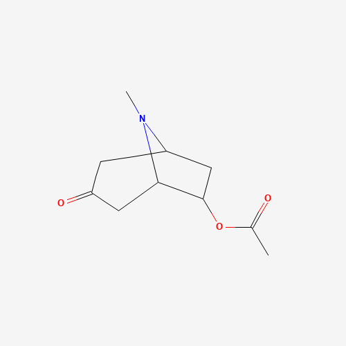 165813-66-1 6-ACETHYOXY-8-METHYL-8-AZABICYCLO(3.2.1)OCTAN-3-ONE chemical structure