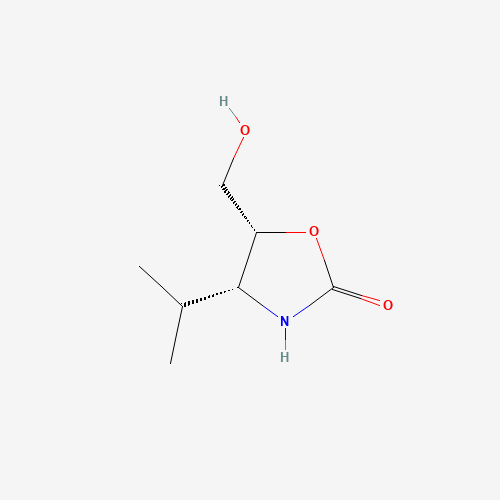 180713-58-0 2-Oxazolidinone,5-(hydroxymethyl)-4-(1-methylethyl)-,(4R-cis)-(9CI) chemical structure
