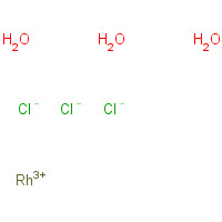 20765-98-4 Rhodium (III) chloride trihydrate chemical structure