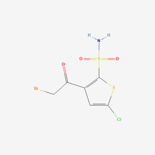 160982-11-6 3-(2-Bromoacetyl)-5-chloro-2-thiophenesulfonamide chemical structure