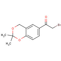 102293-80-1 Ethanone, 2-bromo-1-(2,2-dimethyl-4H-1,3-benzodioxin-6-yl)- chemical structure