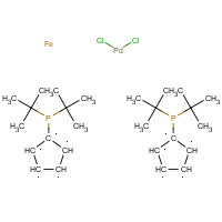 95408-45-0 1,1'-Bis (di-t-butylphosphino)ferrocene palladium dichloride chemical structure