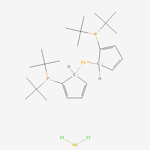 95408-45-0 1,1'-Bis (di-t-butylphosphino)ferrocene palladium dichloride chemical structure