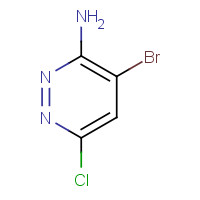 446273-59-2 3-Amino-4-bromo-6-chloropyridazine chemical structure
