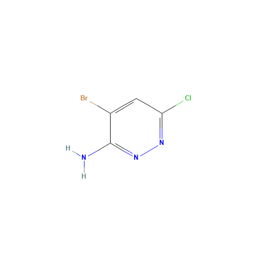446273-59-2 3-Amino-4-bromo-6-chloropyridazine chemical structure