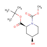 254882-06-9 1,2-Piperidinedicarboxylic acid, 4-hydroxy-, 1-(1,1-dimethylethyl) 2-methyl ester, (2S,4R)- chemical structure