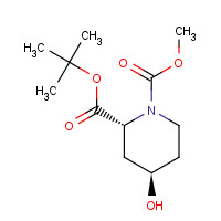 321744-25-6 1,2-Piperidinedicarboxylic acid, 4-hydroxy-, 1-(1,1-dimethylethyl) 2-methyl ester, (2R,4R)- chemical structure