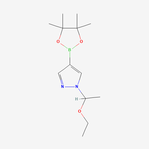 1029716-44-6 1-(1-ethoxyethyl)-4-(4,4,5,5-tetramethyl-1,3,2-dioxaborolan-2-yl)-1H-pyrazole chemical structure