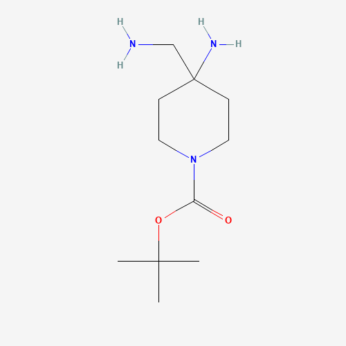 871115-32-1 TERT-BUTYL 4-AMINO-4-(AMINOMETHYL)PIPERIDINE-1-CARBOXYLATE chemical structure