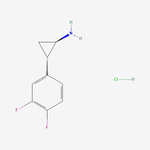 1156491-10-9 (1R,2S)-2-(3,4-difluorophenyl)cyclopropanamine hydrochloride chemical structure