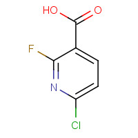 1211578-46-9 6-Chloro-2-fluoro nicotinic acid chemical structure
