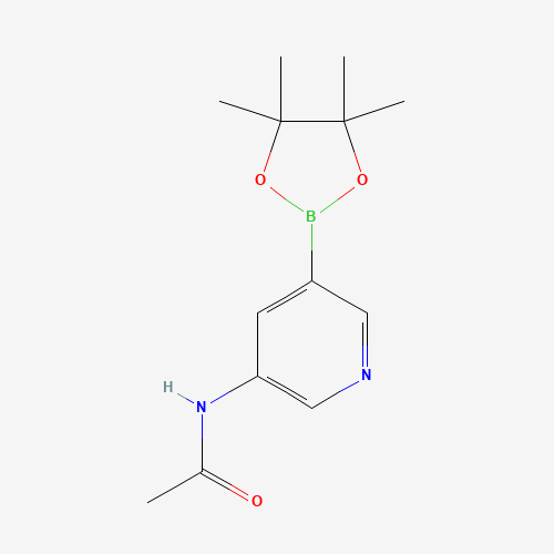 1201645-46-6 N-(5-(4,4,5,5-tetramethyl-1,3,2-dioxaborolan-2-yl)pyridin-3-yl)acetamide chemical structure