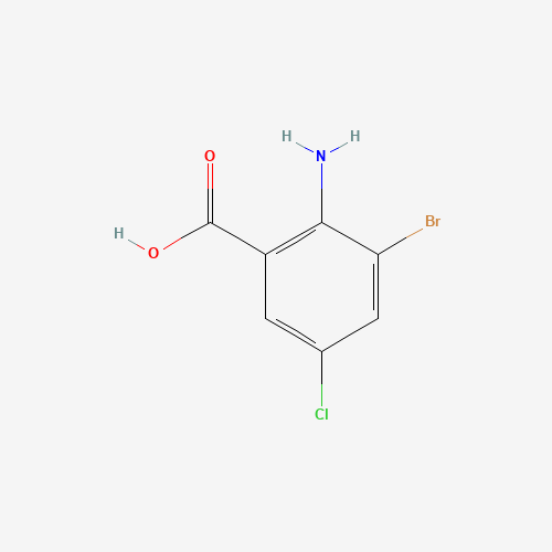 41198-02-1 Benzoic acid, 2-aMino-3-broMo-5-chloro- chemical structure