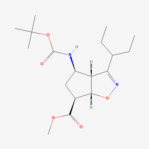 229613-93-8 (1S-4R)-4-[[(1,1-diMethylethoxy)carbonyl]aMino]- 2-Cyclopentene-1-carboxylic acid Methyl ester chemical structure