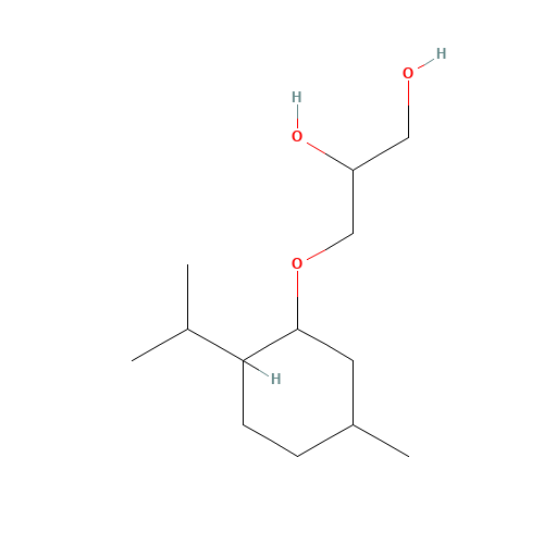 87061-04-9 3-[[5-Methyl-2-(1-methylethyl)cyclohexyl]oxy]propane-1,2-diol chemical structure