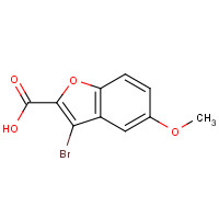 333385-05-0 3-bromo-5-methoxybenzofuran-2-carboxylic acid chemical structure