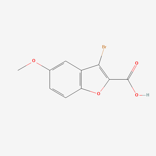 333385-05-0 3-bromo-5-methoxybenzofuran-2-carboxylic acid chemical structure