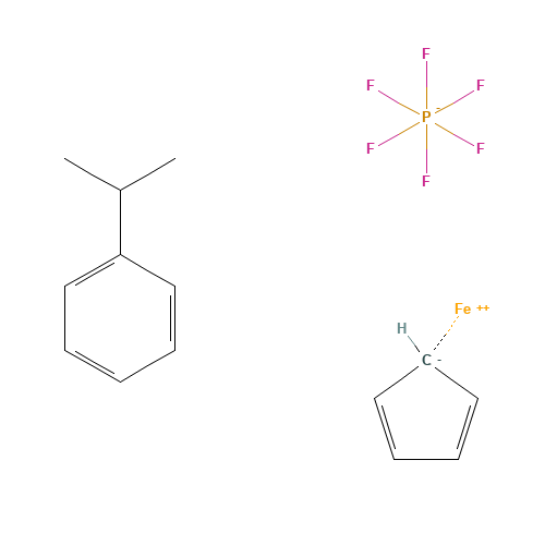32760-80-8 (6-Cumene)(5-cyclopentadienyl)iron(II) hexafluorophosphate chemical structure