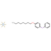 121239-74-5 4-OCTYLOXYDIPHENYLIODONIUMHEXAFLUOROANTIMONATE chemical structure
