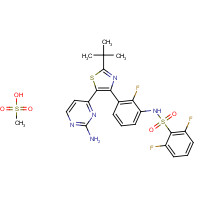 1195768-06-9 Dabrafenib Mesylate chemical structure
