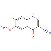 622369-38-4 7-FLUORO-6-METHOXY-4-OXO-1,4-DIHYDROQUINOLINE-3-CARBONITRILE chemical structure