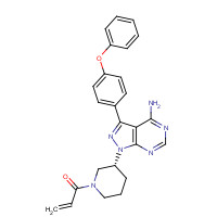 936563-96-1 1-[(3R)-3-[4-Amino-3-(4-phenoxyphenyl)-1H-pyrazolo[3,4-d]pyrimidin-1-yl]-1-piperidinyl]-2-propen-1-one chemical structure
