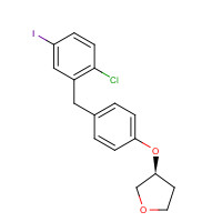 915095-94-2 (3S)-3-[4-[(2-Chloro-5-iodophenyl)methyl]phenoxy]tetrahydro-furan chemical structure