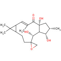 28649-60-7 (1aR,2E,4aR,6S,7S,7aR,8S,9R,11aS)-1a,4a,5,6,7,7a,8,10,11,11a-Decahydro-4a,7,8-trihydroxy-1,1,3,6-tetramethylspiro[9H-cyclopenta[a]cyclopropa[f]cycloundecene-9,2'-oxiran]-4(1H)-one chemical structure