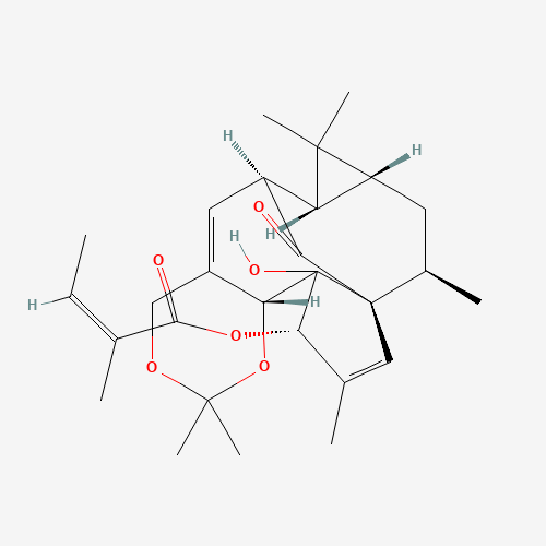 87980-68-5 Ingenol-5,20-acetonide-3-O-angelate chemical structure