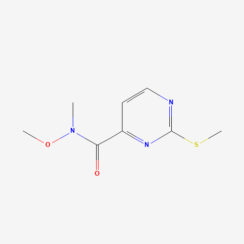 271247-59-7 N-methoxy-N-methyl-2-(methylthio)pyrimidine-4-carboxamide chemical structure