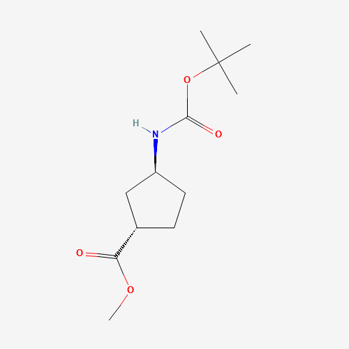 329910-39-6 (1S,3S)-N-BOC-1-AMINOCYCLOPENTANE-3-CARBOXYLIC ACID METHYL ESTER chemical structure