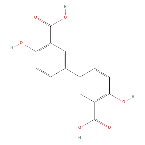 13987-45-6 4,4'-Dihydroxybiphenyl-3,3'-dicarboxylic acid chemical structure