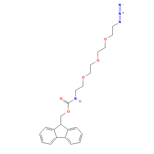 1172605-58-1 13-Azido-5,8,11-trioxa-2-azatridecanoic acid 9H-fluoro-9-ylmethylester chemical structure
