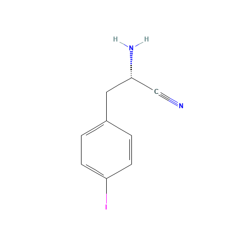 1159630-53-1 (S)-2-amino-3-(4-iodophenyl)propanenitrile chemical structure